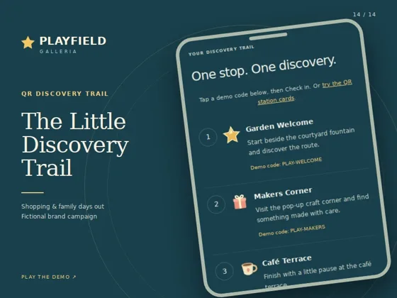QR Discovery Trail demo